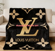 Luxury LV Monogram Throw Blanket IMG_2980